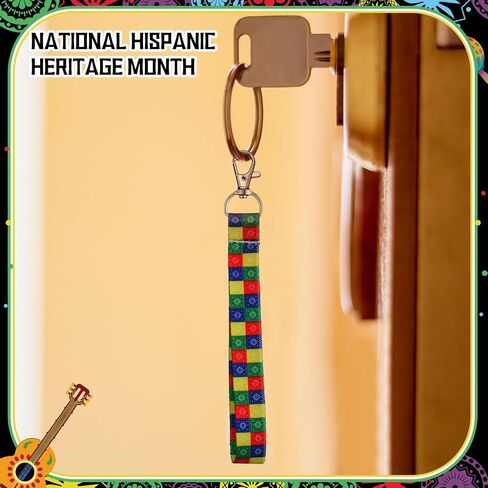 Sureio 60 Pcs Hispanic Heritage Month Lanyard Keychains Gifts Bulk National Latin American Party Favors National Hispanic Heritage Month Decorations Party Supplies in Saudi Arabia