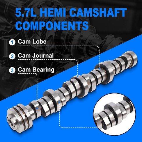 5.7 Hemi Camshaft and MDS Lifters Kit w/Head Gaskets & Timing Chain for 2009-2015 Dodge Charger Challenger Durango, Chrysler 300, Jeep Grand Cherokee 5.7L V8 53022372AA in Saudi Arabia