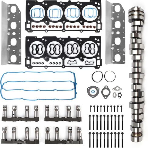 5.7 Hemi Camshaft and MDS Lifters Kit w/Head Gaskets & Timing Chain for 2009-2015 Dodge Charger Challenger Durango, Chrysler 300, Jeep Grand Cherokee 5.7L V8 53022372AA in Saudi Arabia
