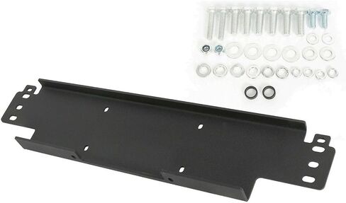 Steel Winch Mounting Plate Tj Lj Lb Capacity Front Rear for Jeep for Wrangler 1987-1995 1997-2006 Black Powder-Coated FLASH08956 in Saudi Arabia