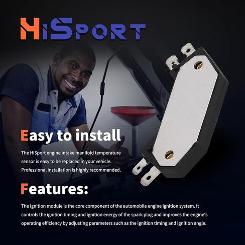 HiSport Ignition Control Module - Compatible with Jeep GMC Lancia Replaces 10482820 1875990 19180771 D1906 DS10071 DR100 in Saudi Arabia