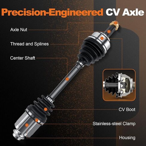 ODM HO-8-8641 Front Right Passenger Side CV Axle Shaft Assembly for 2002-2006 Honda CR-V 2004-2006 Acura TL Auto Trans; for 2003-2007 Accord 3.0; 2004-2006 Acura TL 664207 in Saudi Arabia