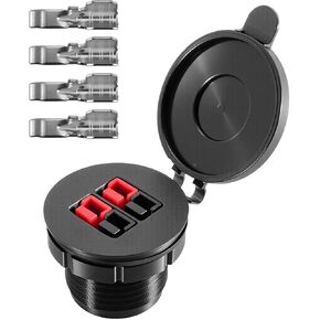 موصلات سلك Connect Quick Connect متوافقة مع موصلات Anderson ، غطاء مقاوم للماء Double Mount Mount in Kuwait