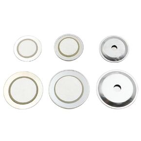 10pcs Piezoelectric Piezo Ceramic Wefer Plate Buzzer مكبرات الصوت القطر الفولاذ الحديد 12 20 27 35 50 مم (10pcs 20 ملم الحديد) in Saudi Arabia