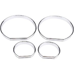 Car Dashboard Gauge Decoration Frame Chrome Placed Speedometer Rings Trim 4pcs Lits for E46 Endior Upgrear in Kuwait