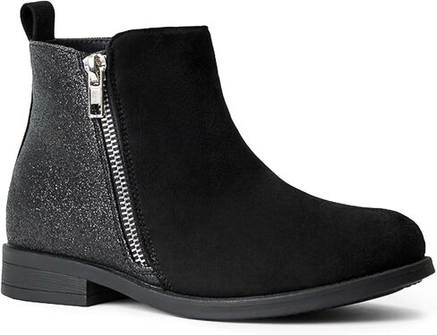 FabKids Girls Ankle Boots Short Booties Side Zipper Riding Boot Low Heels Dress Boot Shoes for Kids in Kuwait