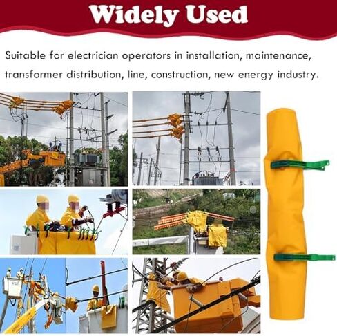 2 Pack High Voltage Insulating Blanket for Electricians, Waterproof Electrical Safety Mat Cover (10kV/5kV/1kV/400V, 39.4x78.7/100x200cm) - Durable Insulation Protection in Saudi Arabia