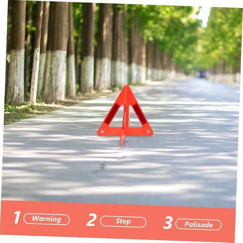 6pcs قابلة للطي مثلثات السلامة العاكسة للطوارئ للمركبات علامات تحذير على جانب الطريق لحوادث الانهيار ومواقف المرور in Kuwait