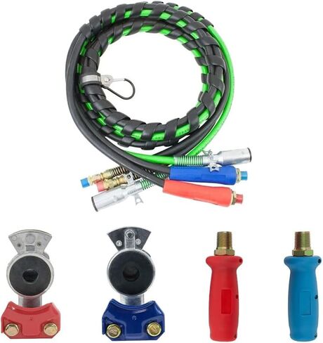 Mytee Products 12 Ft 3-in-One ABS Air Lines with Aluminum Emergency & Service Gladhands and Poly Extensions in Saudi Arabia