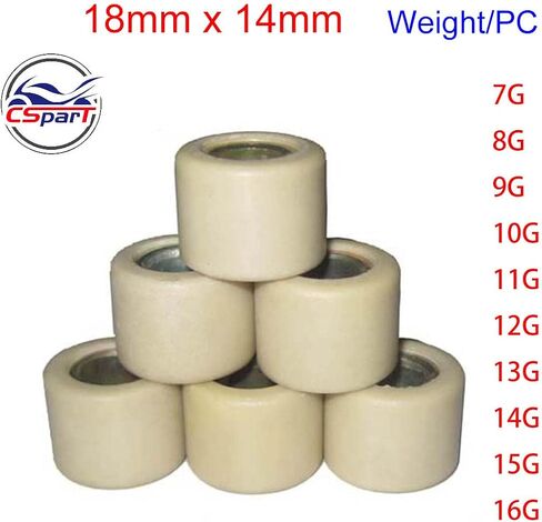 18x14 GY6 متغير سباق الأوزان الأسطوانة 16 غرام مجموعات 152QMI 157QMJ GY6 125/150CC SCOURER الصينية ATV GO KART in Saudi Arabia