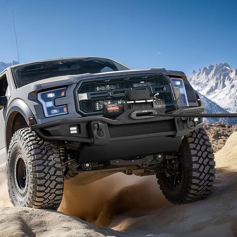 VEVOR Electric Winch, 13500 lbs Load Capacity, 12V DC Truck Winch with Φ3/8 in x 85 ft Synthetic Rope, Wireless & Wired Remote Control, IP55 Waterproof for Towing Off-Road SUV Jeep Trailer Boat in Saudi Arabia