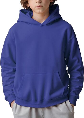 Spring&Gege Boys and Girls Oversized Fleece Pullover Hoodies Kids Soft Hooded Sweatshirts(5-14 Years) in Saudi Arabia