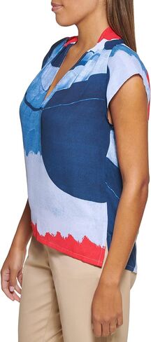 DKNY Women's Cap Sleeve Business Casual Blouse in Saudi Arabia