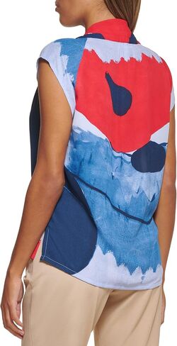 DKNY Women's Cap Sleeve Business Casual Blouse in Saudi Arabia