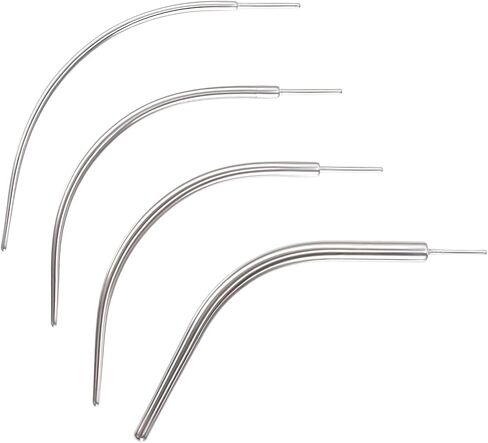 4 Pcs Piercing Taper,Flat Back Earring Insertion Tool Piercing Taper Insertion Tool 14g 16g 18g 20g Curved Earring Threader Tool Suitable for Ears/Nose/Navel/Lips/Eyebrows in Saudi Arabia