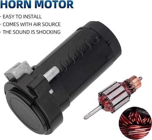 Train Horn Kit - 4 Trumpet Metal Air Horns replacement Dill horn 12V 150dB Ultra Loud with Compressor is suitable for pickup/motorhome/SUV/truck/boats and other cars(4 speakers with button) in Saudi Arabia