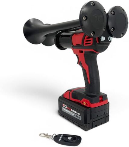 Impact Train Horn – Remote-Controlled, 130dB, Cordless Drill Air Horn with Dual Metal Trumpets, Portable Air Horn in Saudi Arabia
