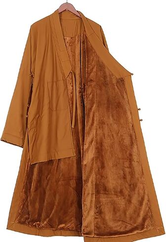 Zen Buddhist Robe Monk Meditation Kung Fu Monk Robe,Winter Thick Warm Monk Buddhist Robe Zen Robe Men and Women Long in Saudi Arabia