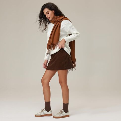 Closemate Womens Calf Crew Socks Soft Cotton و Lightweight Black White Fall Color 5 أزواج in Kuwait