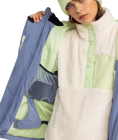 Roxy Women's Ritualized Snowboard 10k Waterproof Insulated Ski Jacket, Hydrosmart Collar in Saudi Arabia