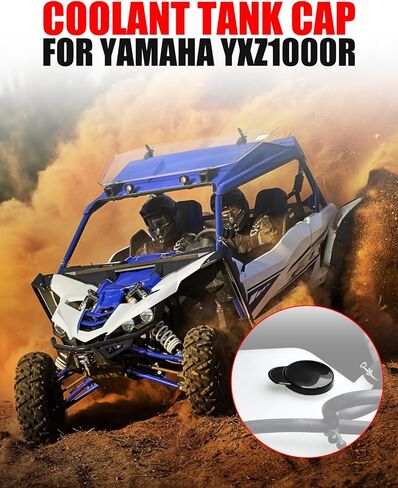 Coolant Overflow Tank Cap Cover Compatible with Yamaha YXZ1000R Wolverine X2 X4 RMAX Viking VI Accessories, Replace #1AA-21815-00-00 in Saudi Arabia