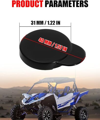Coolant Overflow Tank Cap Cover Compatible with Yamaha YXZ1000R Wolverine X2 X4 RMAX Viking VI Accessories, Replace #1AA-21815-00-00 in Saudi Arabia