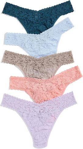 hanky panky Women's Original Rise Thong 5 Pack, Multi, One Size in Saudi Arabia