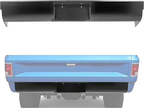 KUAFU Rear Roll Pan Compatible with 1954-1987 Chevy C10 C20 C30 K10 K20 K30 Stepside with License Box w/o License Lamp Holes in Saudi Arabia