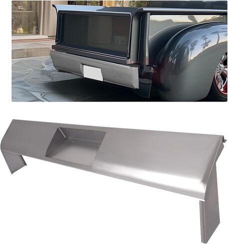 KUAFU Rear Bumper Roll Pan Compatible with 1947-1953 Chevrolet Chevy (First Series), GMC Pick Up & Panel Truck Stepside Steel in Saudi Arabia