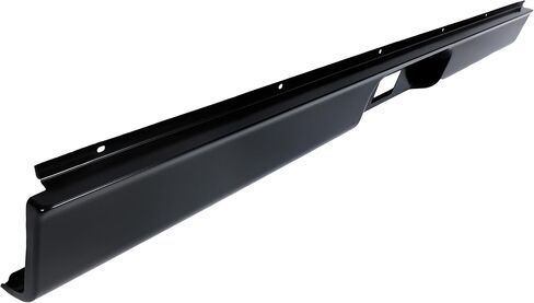 KUAFU Rear Bumper Roll Pan Compatible with 1973-1987 Chevy Chevrolet C/K 10 20 30 Pickup w/License Plate LED Light Fit Fleetside/Styleside Bed Steel Electrophoresis Not fit Stepside in Saudi Arabia