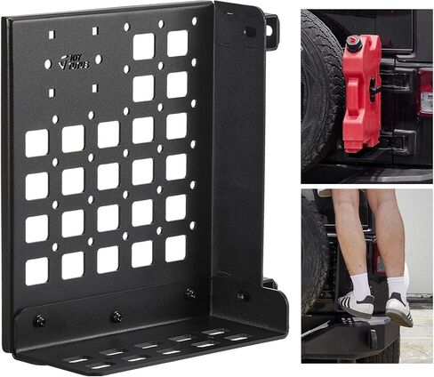 JOYTUTUS Gas Can Mount Compatible with Wrangler JK 2007-2018 Versatile Molle Panel | 220LBS Step Platform | No-Drill Corrosion-Proof Wrangler Molle Cargo Storage Expansion Bracket in Saudi Arabia
