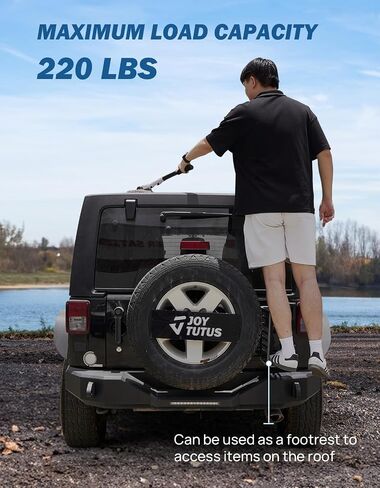 JOYTUTUS Gas Can Mount Compatible with Wrangler JK 2007-2018 Versatile Molle Panel | 220LBS Step Platform | No-Drill Corrosion-Proof Wrangler Molle Cargo Storage Expansion Bracket in Saudi Arabia
