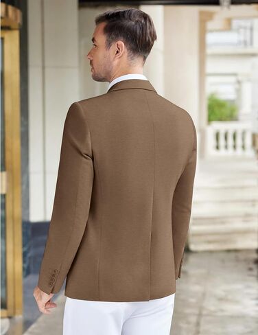 COOFANDY Men's Casual Knit Blazer Suit Jackets Two Button Lightweight Stretch Sport Coat in Saudi Arabia