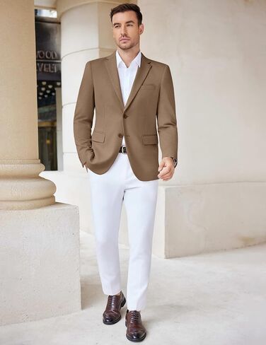 COOFANDY Men's Casual Knit Blazer Suit Jackets Two Button Lightweight Stretch Sport Coat in Saudi Arabia