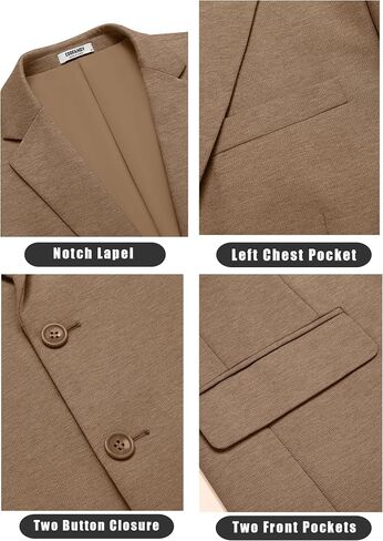 COOFANDY Men's Casual Knit Blazer Suit Jackets Two Button Lightweight Stretch Sport Coat in Saudi Arabia