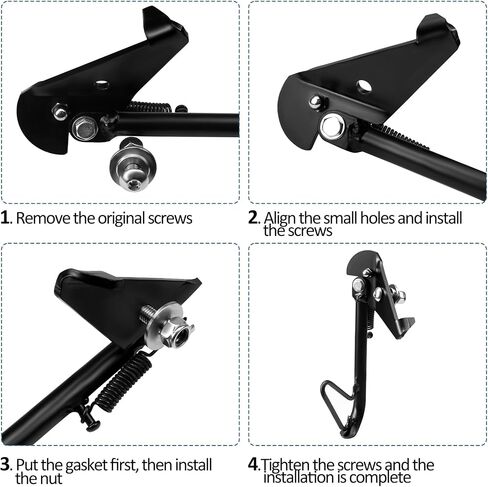 دراجة نارية Kickstand دعم وقوف STAND STAND FOO FOOT HONDA HONDA ZOOMER RUCKUS NPS50 AF58 in Kuwait