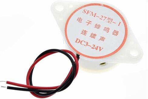 10PCS 95DB Alarm High-Decibel 3-24V 12V Electronic Buzzer Beep Alarm Continuous Beep(White) in Saudi Arabia