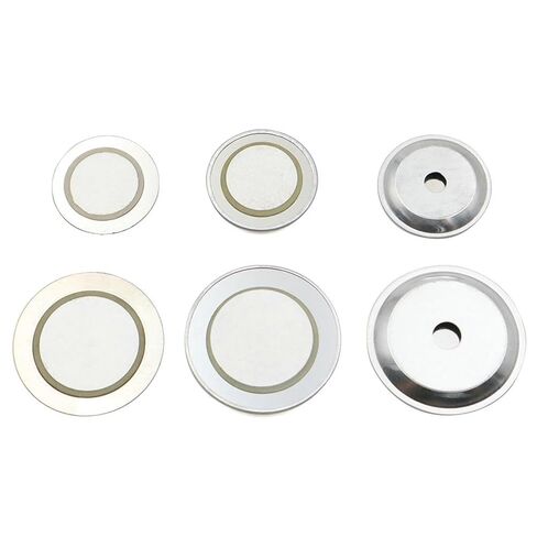 10Pcs Piezoelectric Piezo Ceramic Wafer Plate Buzzer Loudspeaker Iron Steel Diameter 12 20 27 35 50 MM(10PCS 20MM Iron Case) in Saudi Arabia