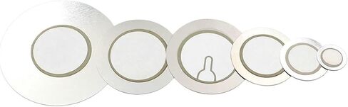 10Pcs Piezoelectric Piezo Ceramic Wafer Plate Buzzer Loudspeaker Iron Steel Diameter 12 20 27 35 50 MM(10PCS 20MM Iron Case) in Saudi Arabia