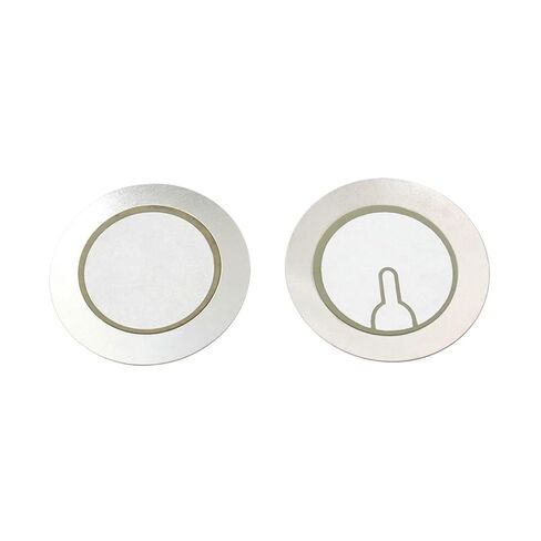 10Pcs Piezoelectric Piezo Ceramic Wafer Plate Buzzer Loudspeaker Iron Steel Diameter 12 20 27 35 50 MM(10PCS 20MM Iron Case) in Saudi Arabia