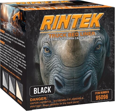مجموعة بطانة سرير الشاحنات Rintek Urethane-طلاء متين محكم-مزيج ، هز وإطلاق النار-1 أو 2 جالون-أسود أو قابل للونوي-متوفر مع أو بدون مسدس الرش (الصبغة-مع البندقية ، 2 جالون) in Saudi Arabia