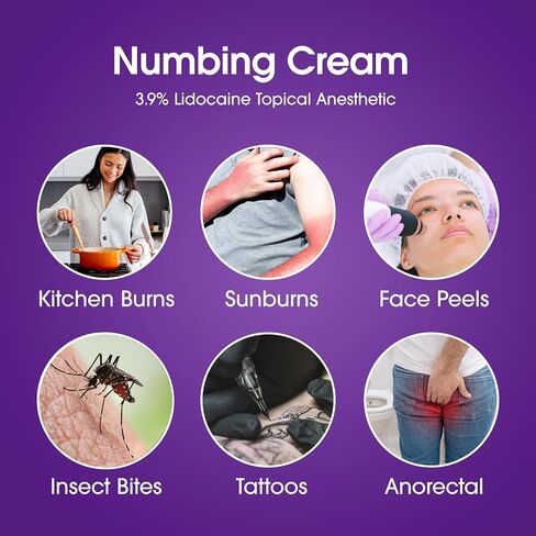 Numbing Cream | Itch, Burn, & Sting Relief | Maximum Strength Lidocaine | 4.5 oz | Kool-Down in Saudi Arabia