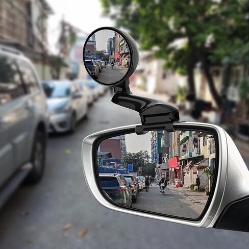 مرآة قابلة للعمى قابلة للتعديل 360 درجة مرآة للسيارة ، عالي الدقة من المنظر الخلفي ، إكسسوارات الخارجي السمك أقل من 5 مم لسيارات الدفع الرباعي (اليسار المسلح لفترة طويلة) in Kuwait