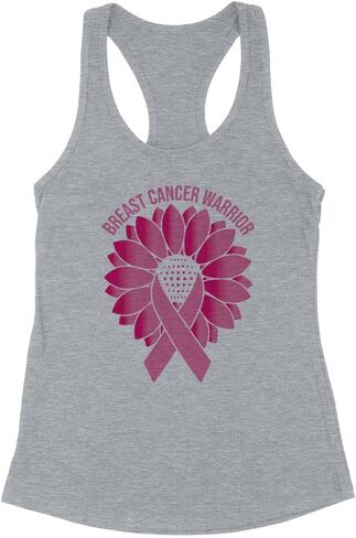 Breast Cancer Warrior Tank Top Fitted Racerback Women's in Saudi Arabia