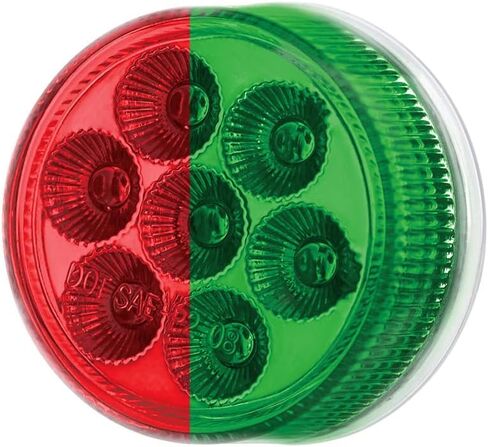 7 LED 2 "Round Dual Color Red Marker to Green Auxiliary Light in Saudi Arabia