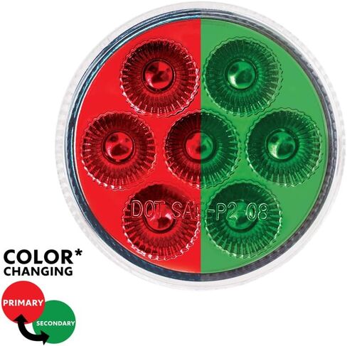 7 LED 2 "Round Dual Color Red Marker to Green Auxiliary Light in Saudi Arabia