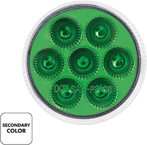 7 LED 2 "Round Dual Color Red Marker to Green Auxiliary Light in Saudi Arabia
