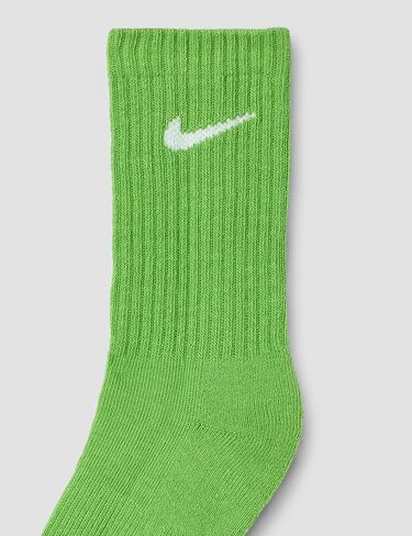 Nike Kids' Little Ankle Socks (6 Pairs), Pink Pow/White/Black, 4/5 in Kuwait