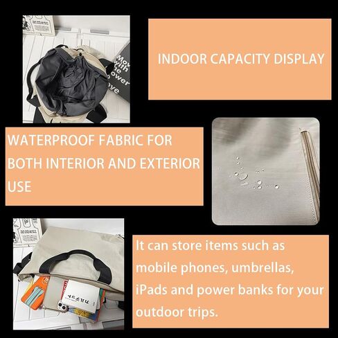 Simple and casual men's handbag, nylon waterproof single-shoulder computer bag, cross-body fitness bag, travel bag (Military green, Large size) in Saudi Arabia