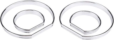 Car Dashboard Gauge Decoration Frame Chrome Plated Speedometer Dial Rings Trim 4pcs Set for E46 Interior Upgrade Automotive Accessories in Saudi Arabia